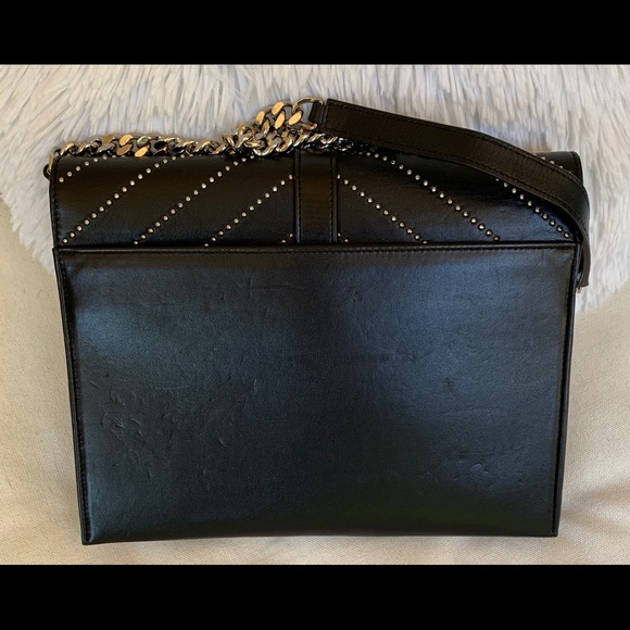 (TRADED) Auth YSL Studded Envelope Shoulder Bag - Picture 4 of 8